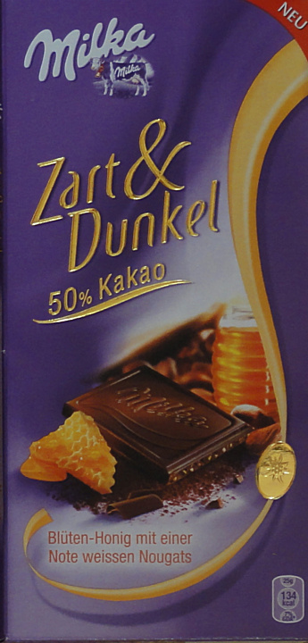 Milka srednie Amavel zart & dunkel 50 kakao bluten honig mit einer note weissen nougats.jpg